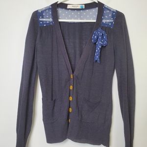 Sparrow Anthropologie Breezy Ride Dot Cardigan Sweater